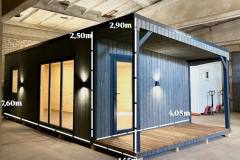 7.60m x 4.05m + 1.45m x 4.05m